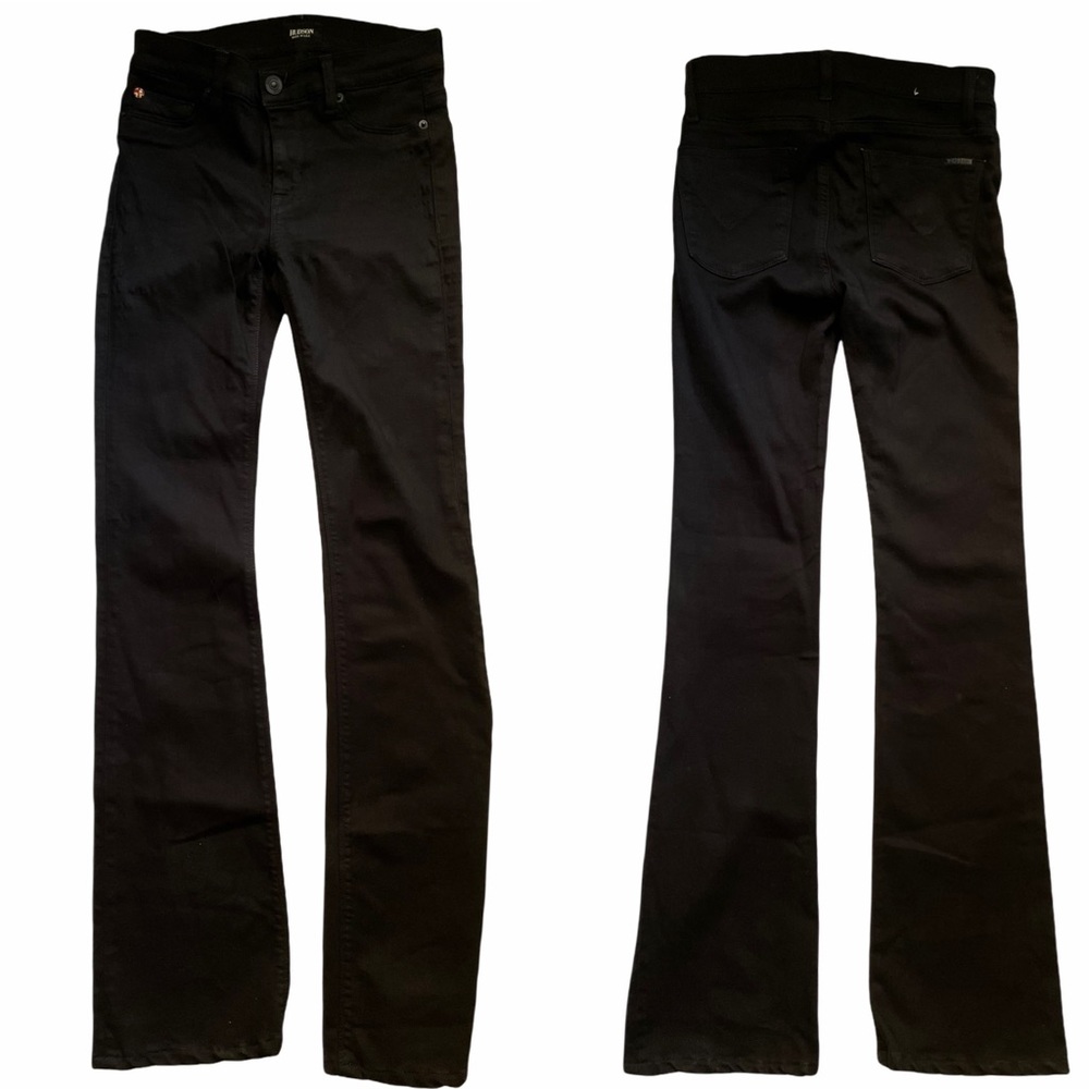 Hudson Women's Size 26 Love Mid Rise Bootcut Black Denim Jeans Style# WM109TEN